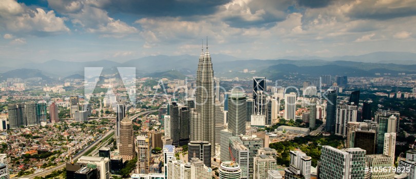 Bild på Panorama Skyline von Kuala Lumpur